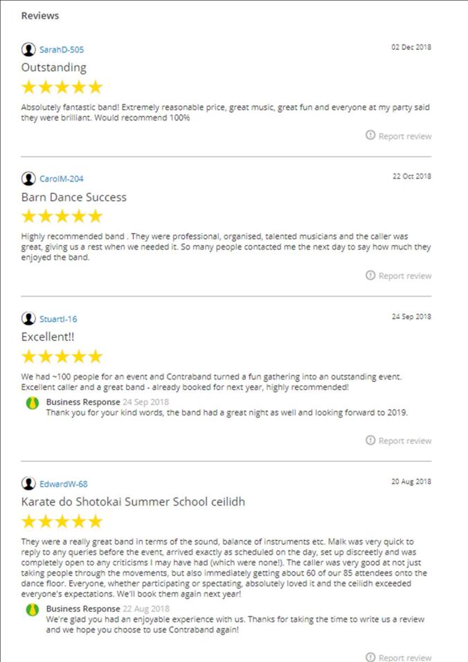 Last 4 Yell.com Reviews